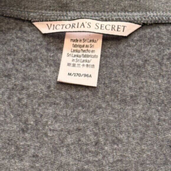 NEW Victoria's Secret women's medium gray/pink sweater - Picture 2 of 4